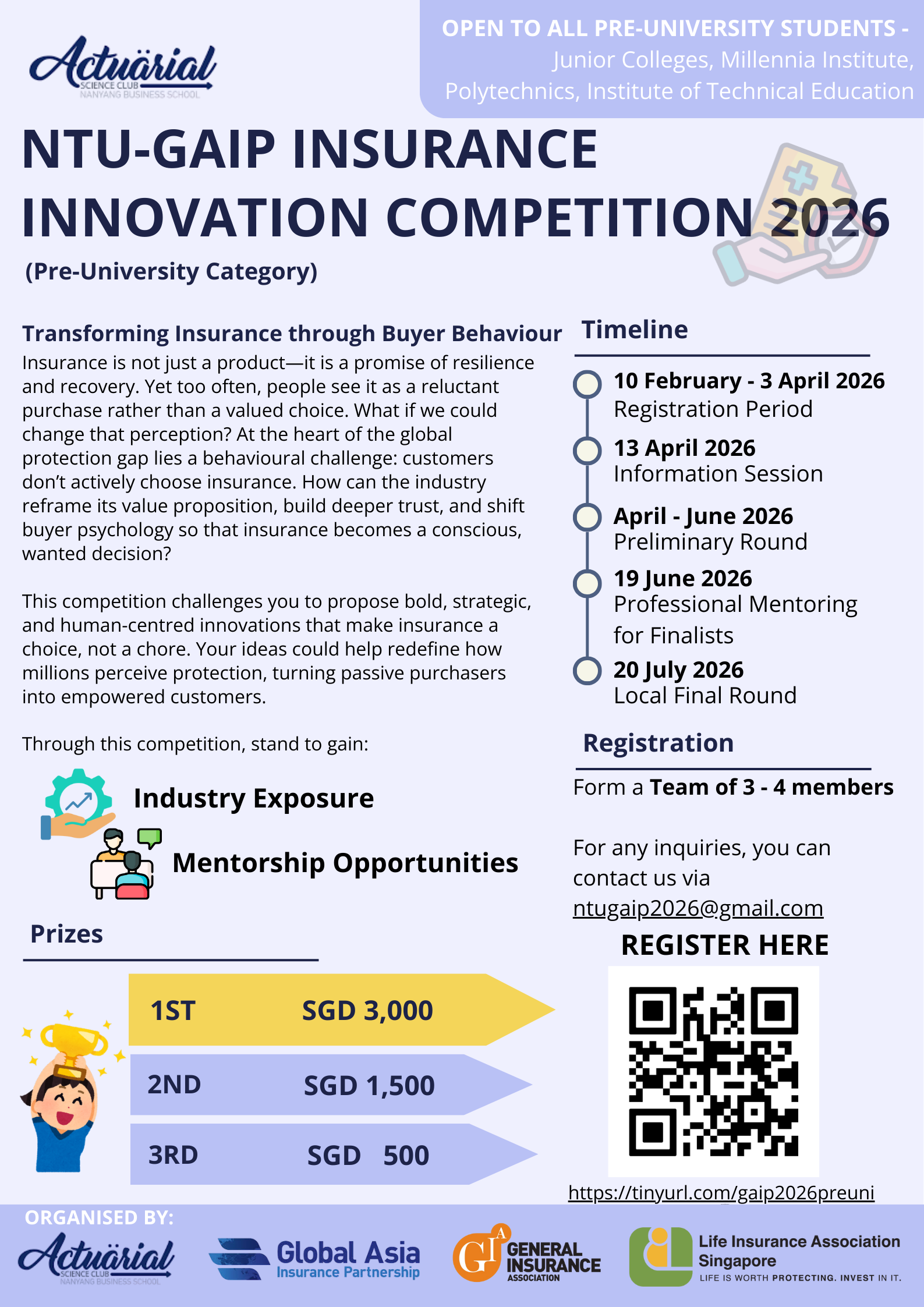 (Pre-Uni) GAIP Insurance innovation competition 2026