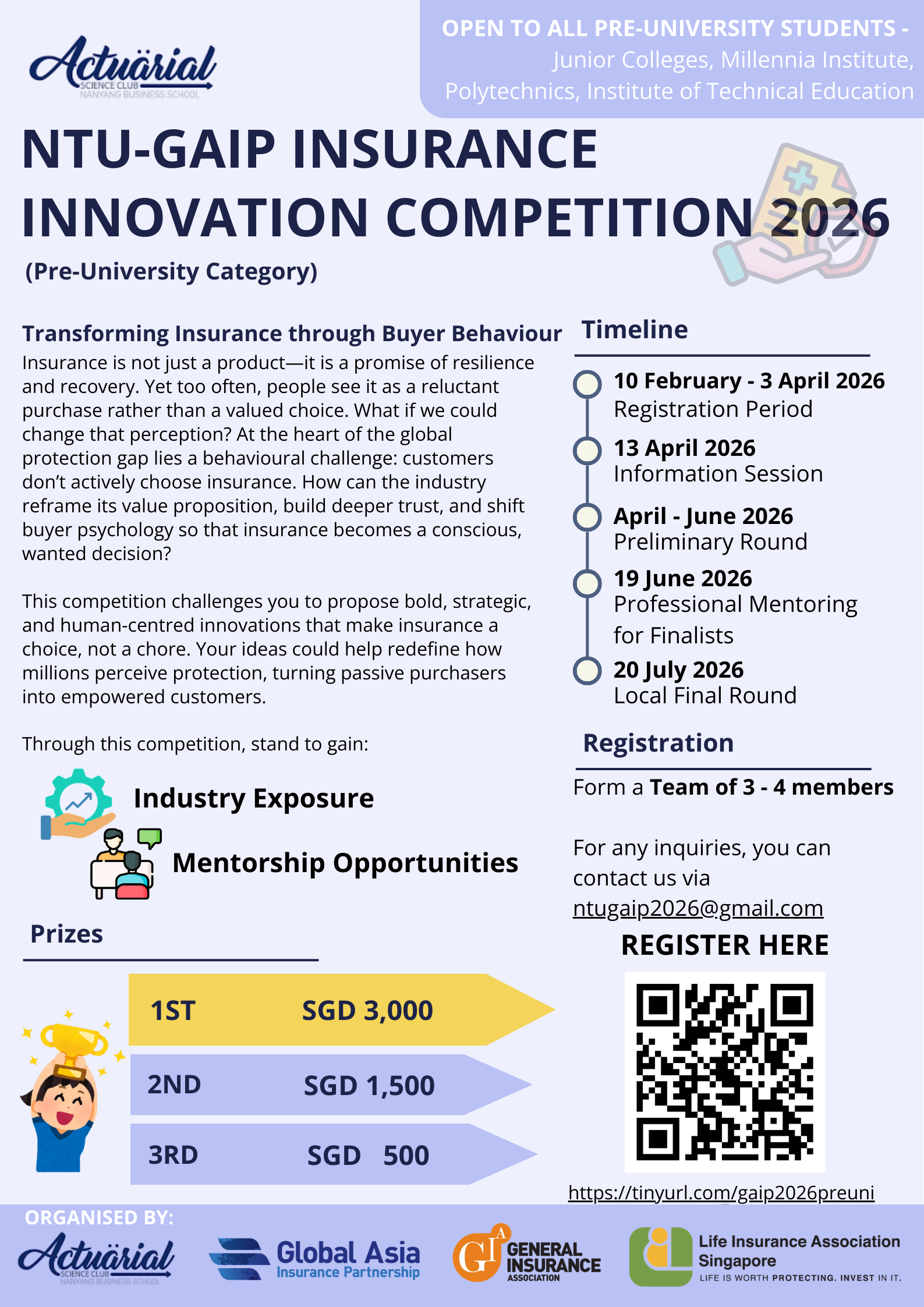 (Pre-Uni) GAIP Insurance innovation competition 2026