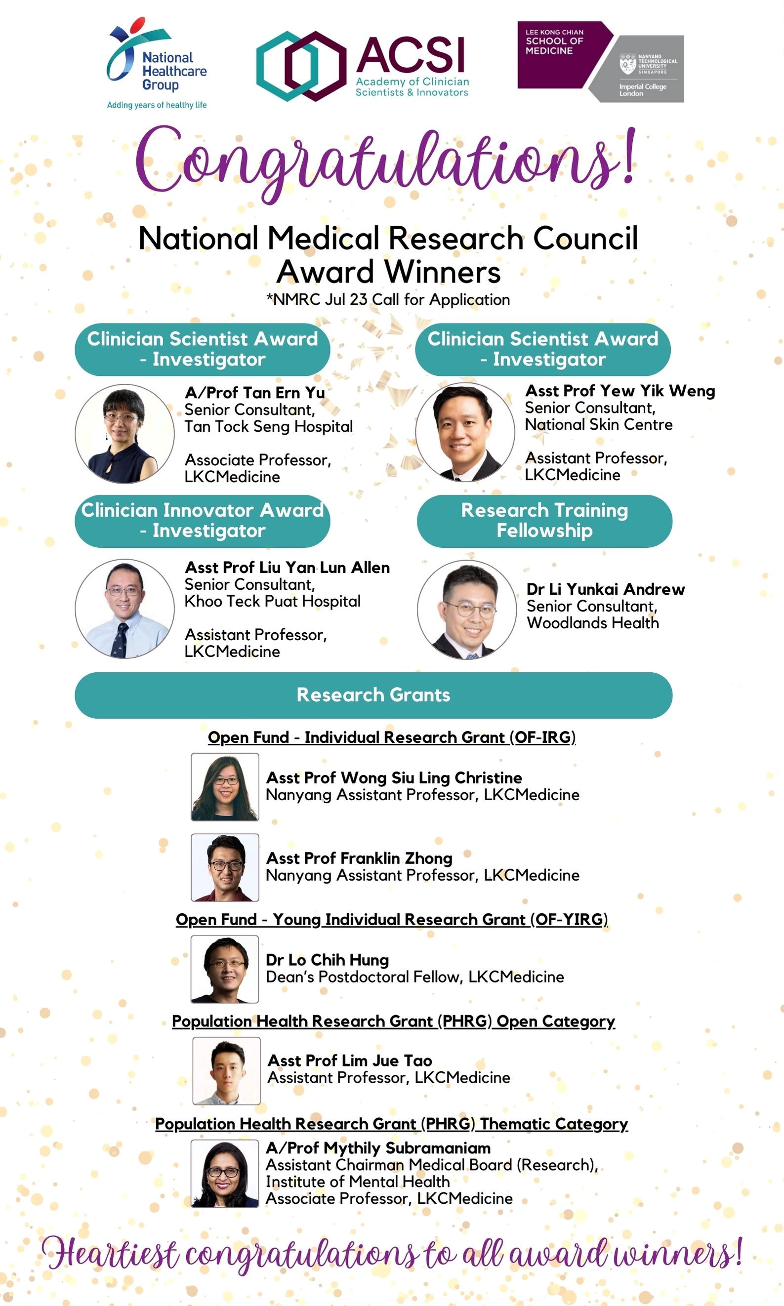 ACSI_NMRC July 2023 Winners