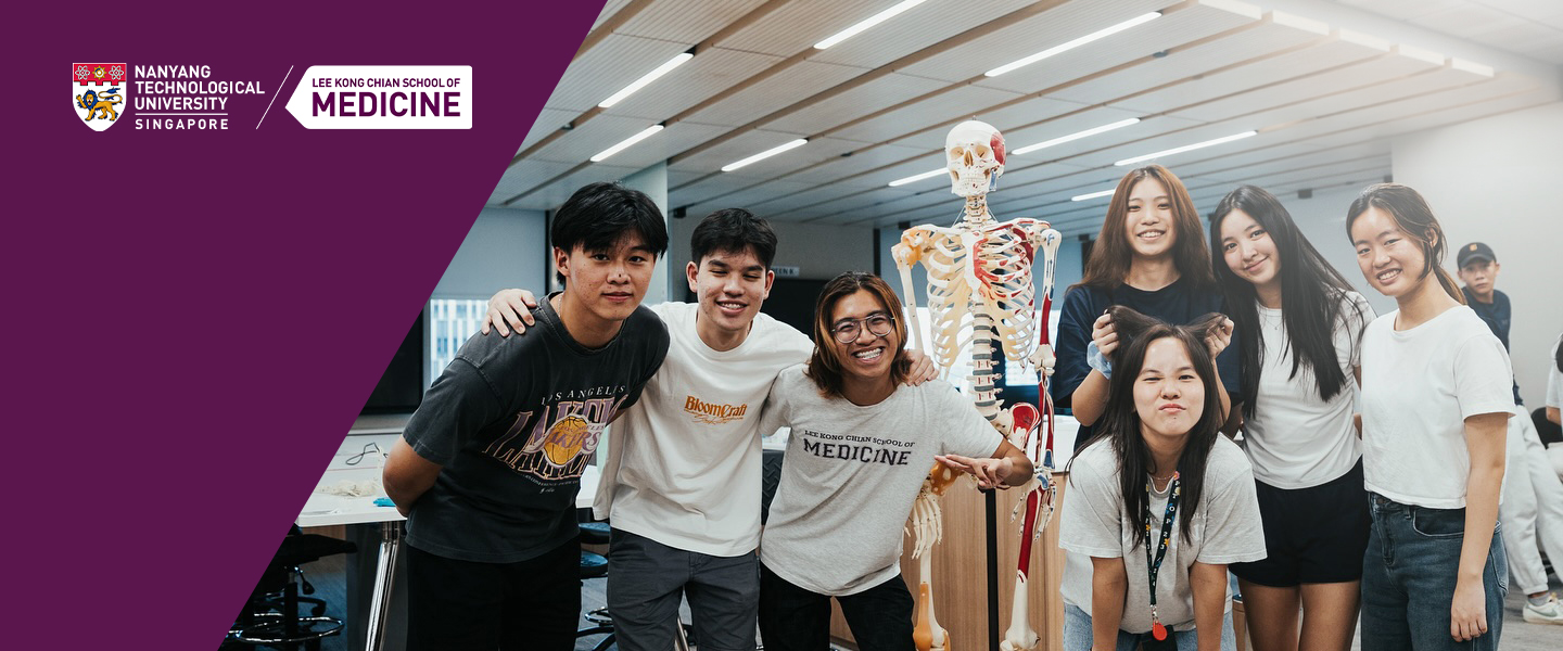 a group of students smiling