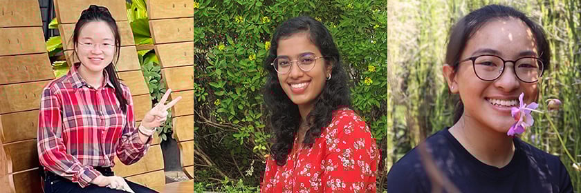 LKCMedicine Students (From left to right) Loh Pei Yi, Jyotsna Ramakrishna, Lee Xin Tien