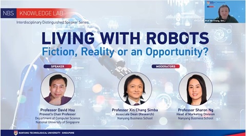 NBS Knowledge Lab Webinar Interdisciplinary Distinguished Speaker Series, Living with Robots