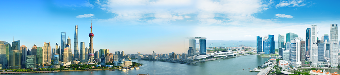 Collection of urban skyline shots from Singapore and China | Rooted in Asia, blending east and west, going global | Collection of urban skyline shots from Singapore and China