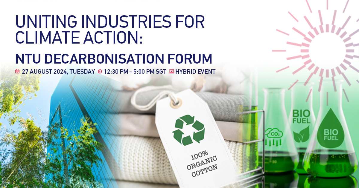 NTU Decarbonisation Forum Visual