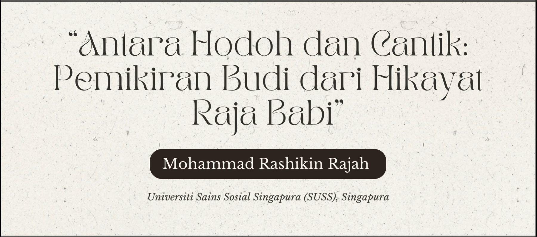 5. Mohammad Rashikin Rajah
