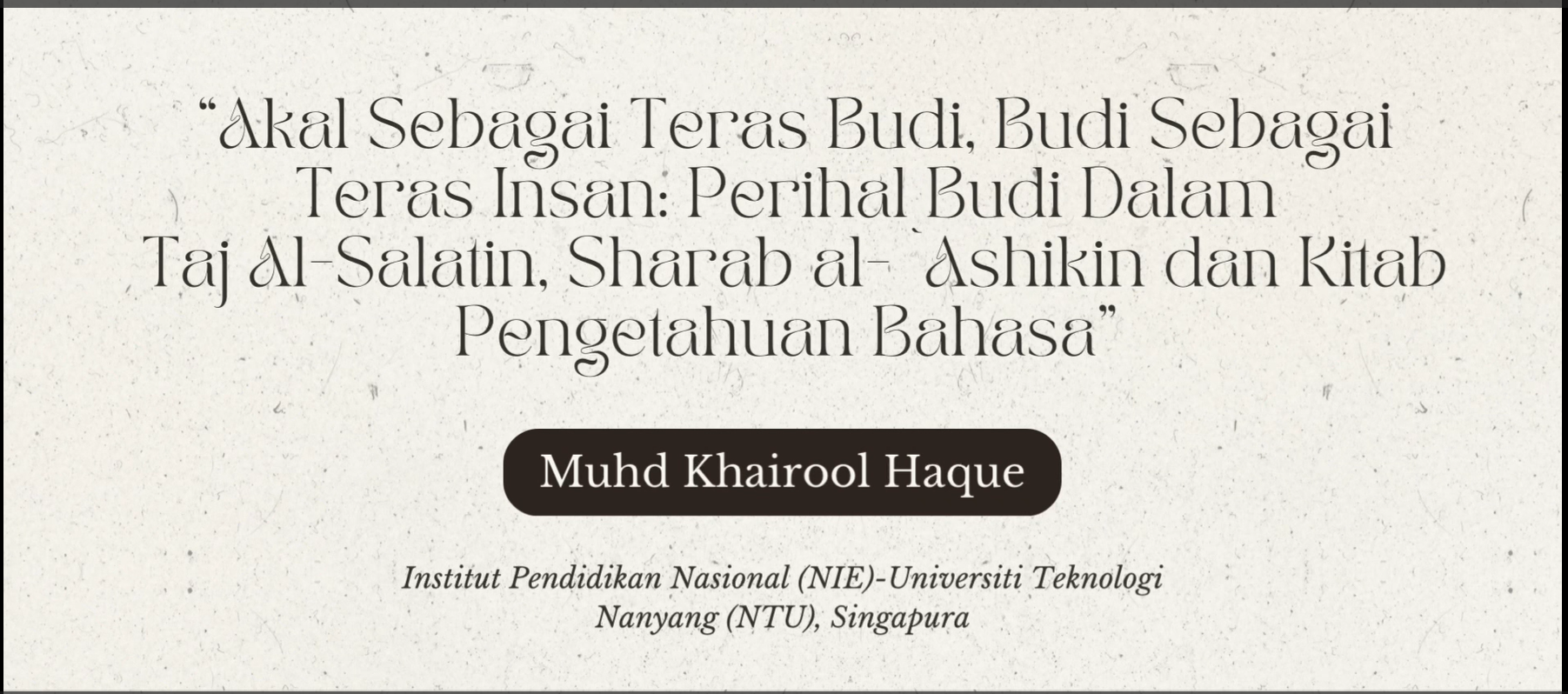 7. Muhd Khairool Haque