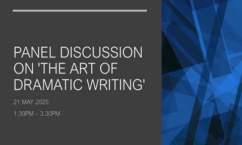 Cover - Panel Discussion on 'The Art of Dramatic Writing
