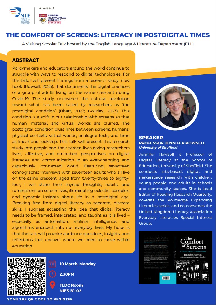 The Comfort of Screens Literacy in Postdigital Times