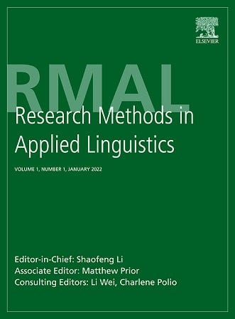 Research Methods in Applied Linguistics