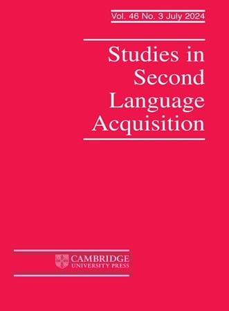 Studies in Second Language Acquisition (July24)