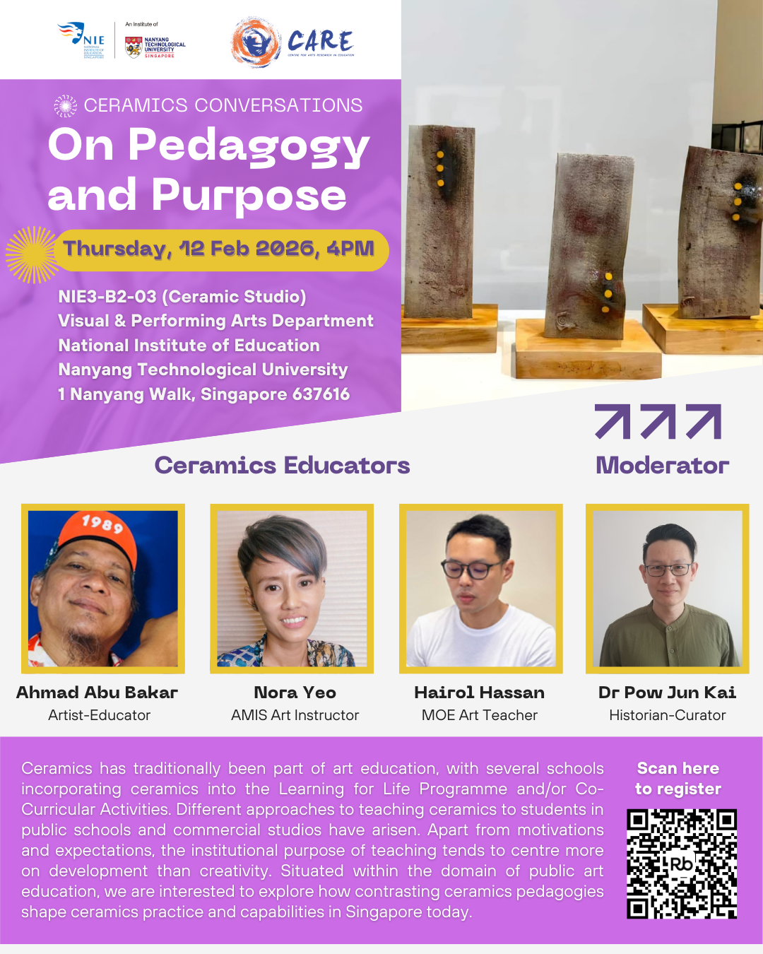 CARE Ceramics conversations  - On Pedagogy and Purpose